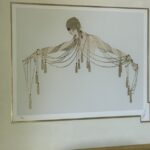 Erte The Golden Pearl signed 177 of 300 silkscreen and gold leaf on paper 21 x 25