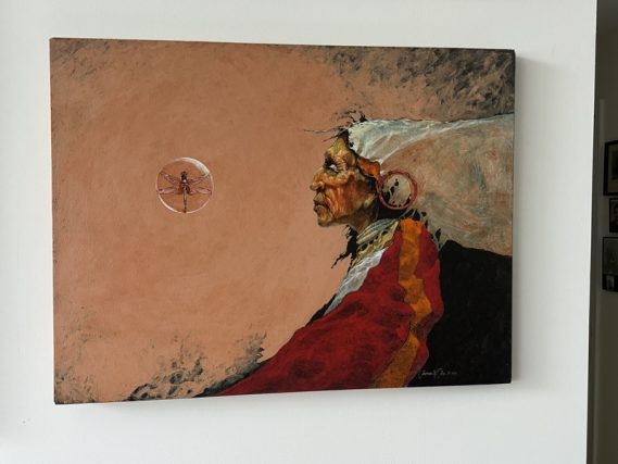 Lawrence Lee Dragonfly Three 30 x 40 acrylic