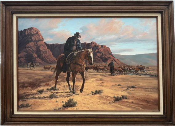 Yvonne Branchflower Day's End oil 24 x 36